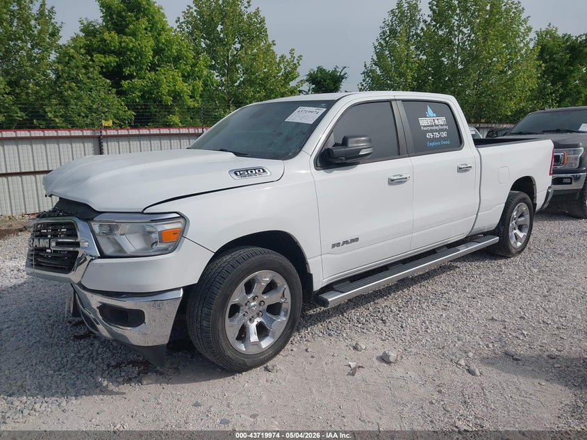 Vin: 1c6rremt8kn891117, lot: 44215334, ram 1500 big horn/lone star  4x2 6'4 box 20192