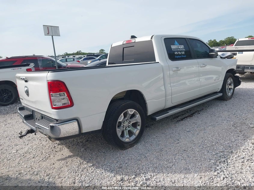Vin: 1c6rremt8kn891117, lot: 44215334, ram 1500 big horn/lone star  4x2 6'4 box 20194