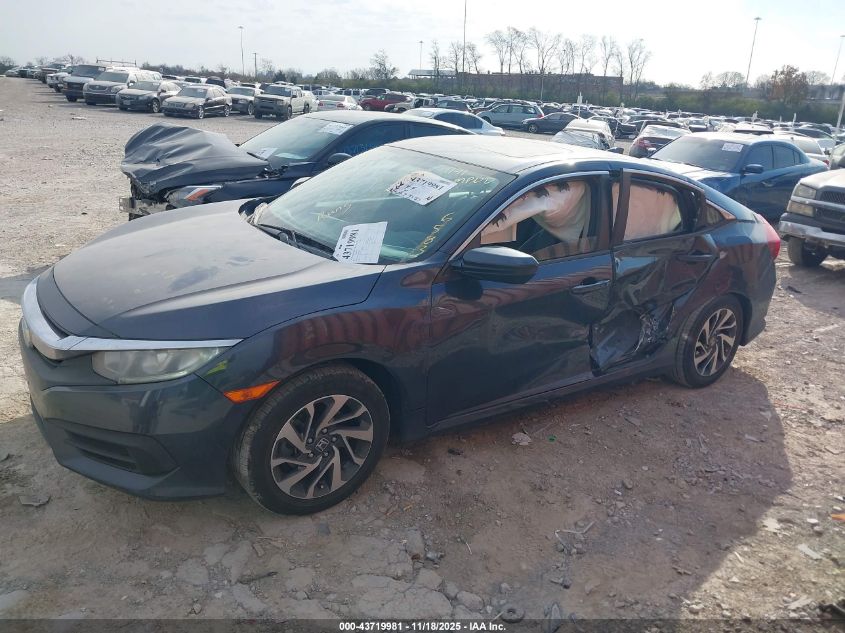 2017 Honda Civic Ex VIN: 19XFC2F78HE046583 Lot: 43719981