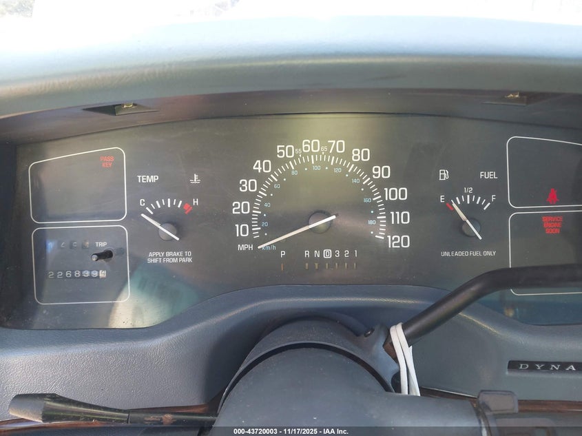 1995 Buick Roadmaster Limited VIN: 1G4BT52P3SR409241 Lot: 43720003