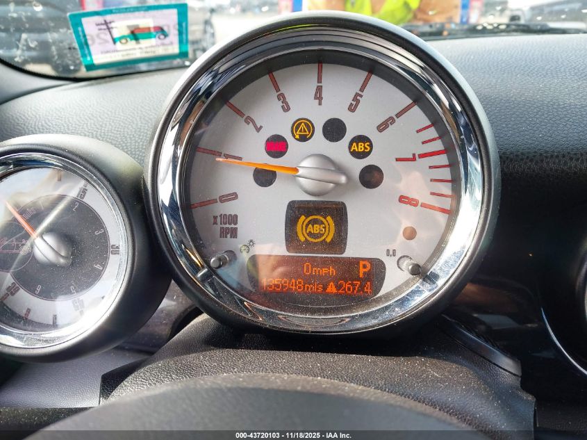 2010 Mini Cooper S VIN: WMWMS3C55ATY09091 Lot: 43720103