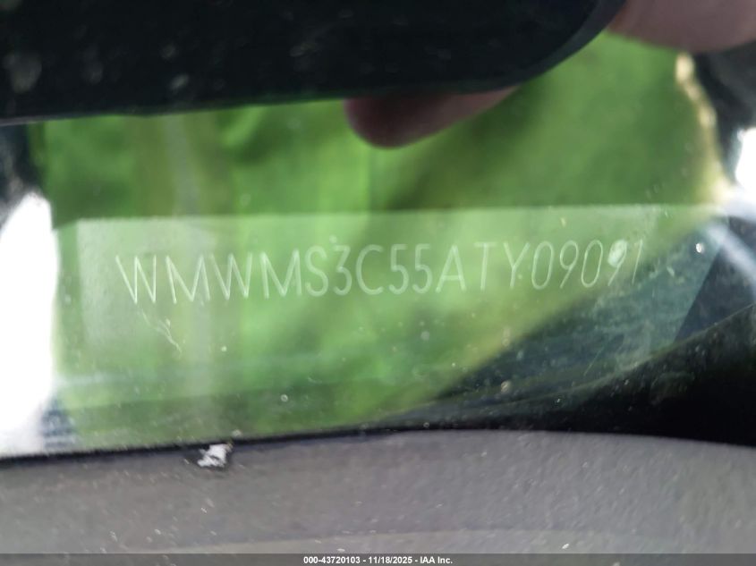 2010 Mini Cooper S VIN: WMWMS3C55ATY09091 Lot: 43720103