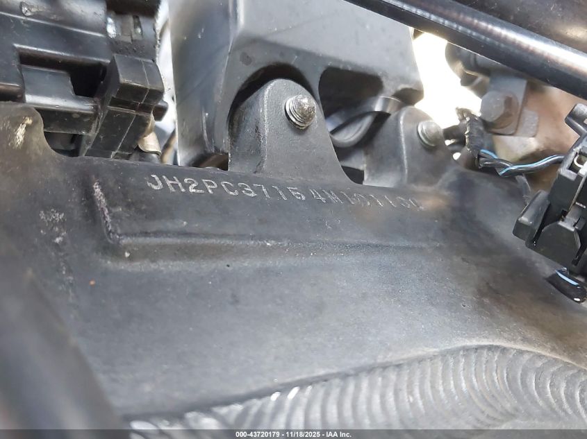 2004 Honda Cbr600 Rr VIN: JH2PC37154M101160 Lot: 43720179