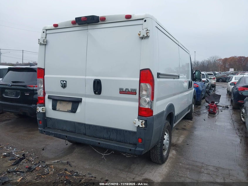Vin: 03c6trvag2ee11579, lot: 44215571, ram promaster 1500 low roof 20144