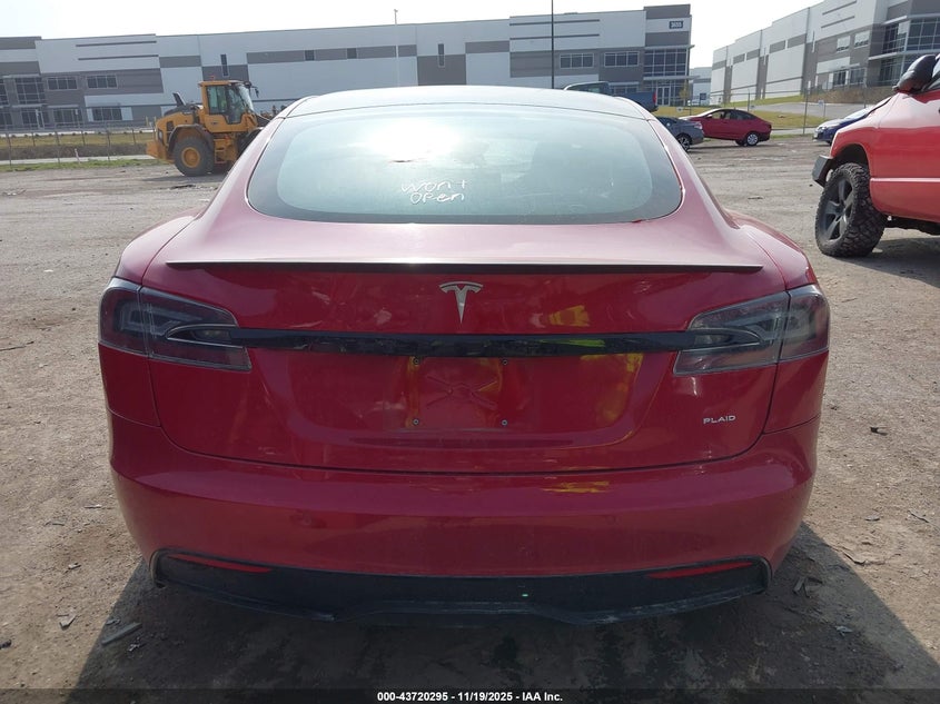2021 Tesla Model S Plaid Tri Motor All-Wheel Drive VIN: 5YJSA1E61MF438378 Lot: 43720295