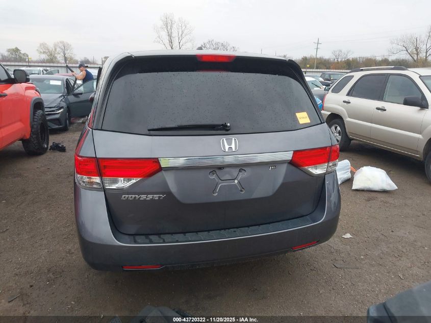 2016 Honda Odyssey Ex-L VIN: 5FNRL5H62GB029788 Lot: 43720322