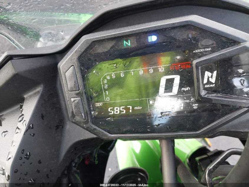 2025 Kawasaki Ex500 H VIN: ML5EXGH11SDA62720 Lot: 43720333