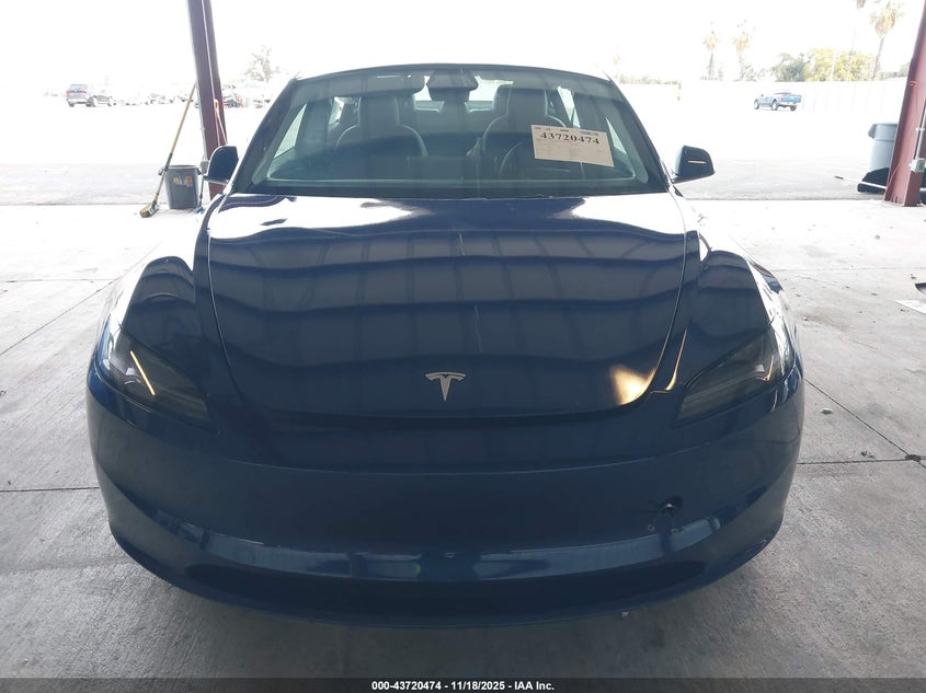 2024 Tesla Model 3 Long Range Dual Motor All-Wheel Drive VIN: 5YJ3E1EB4RF747954 Lot: 43720474