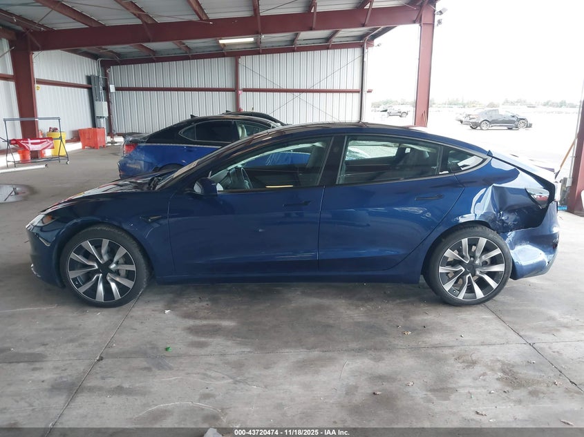 2024 Tesla Model 3 Long Range Dual Motor All-Wheel Drive VIN: 5YJ3E1EB4RF747954 Lot: 43720474