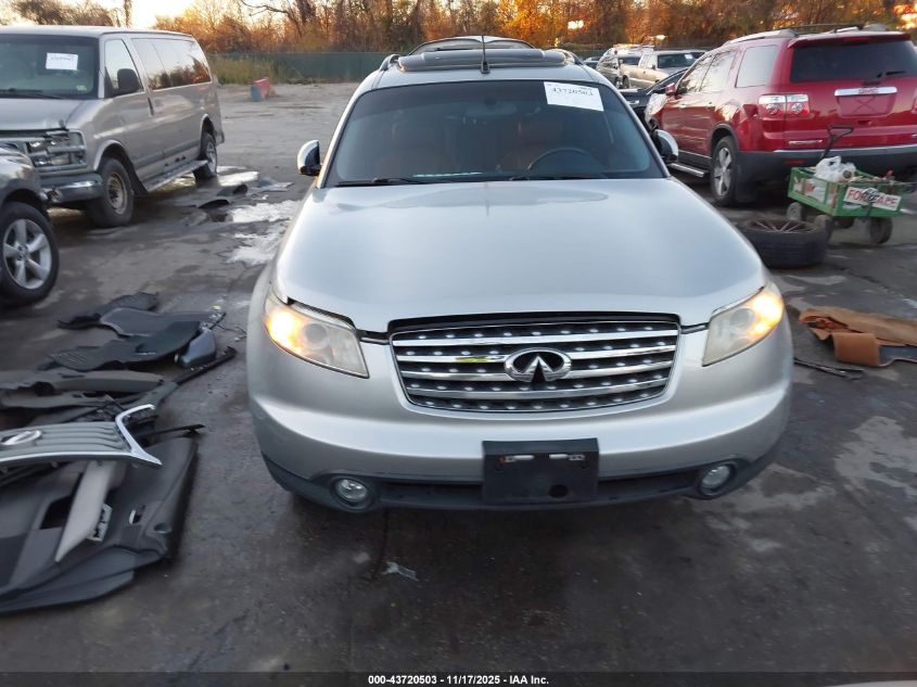 2003 Infiniti Fx35 VIN: JNRAS08U43X100314 Lot: 43720503