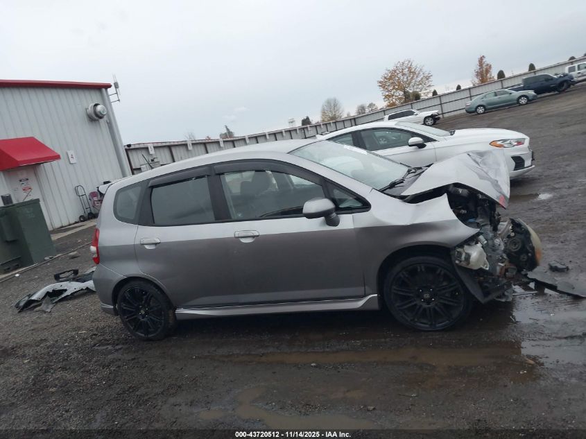 2007 Honda Fit Sport VIN: JHMGD38647S046747 Lot: 43720512