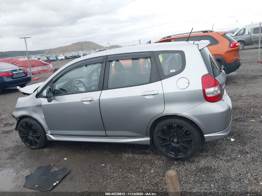 2007 Honda Fit Sport VIN: JHMGD38647S046747 Lot: 43720512