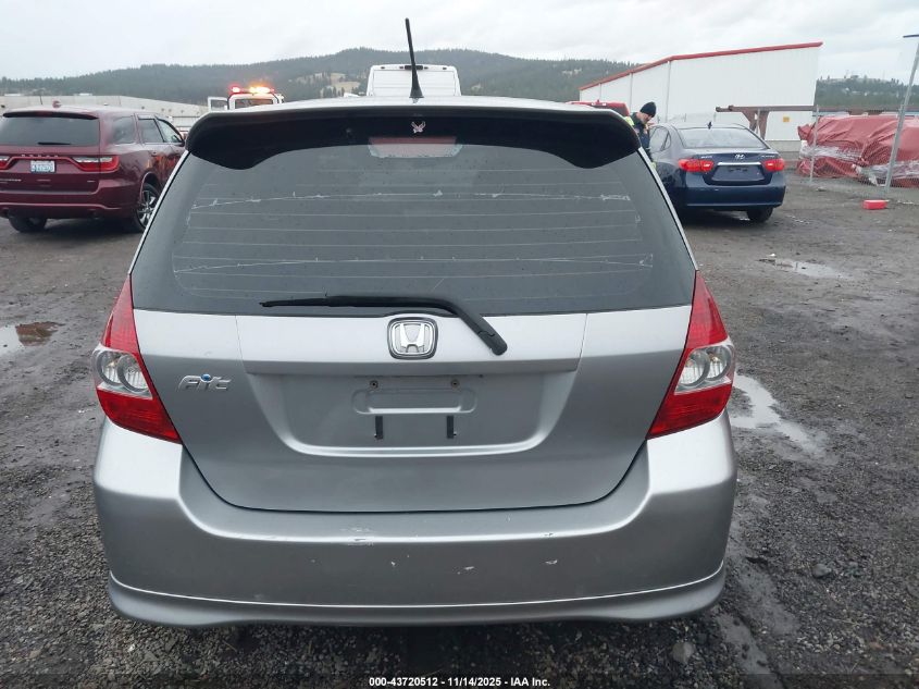 2007 Honda Fit Sport VIN: JHMGD38647S046747 Lot: 43720512