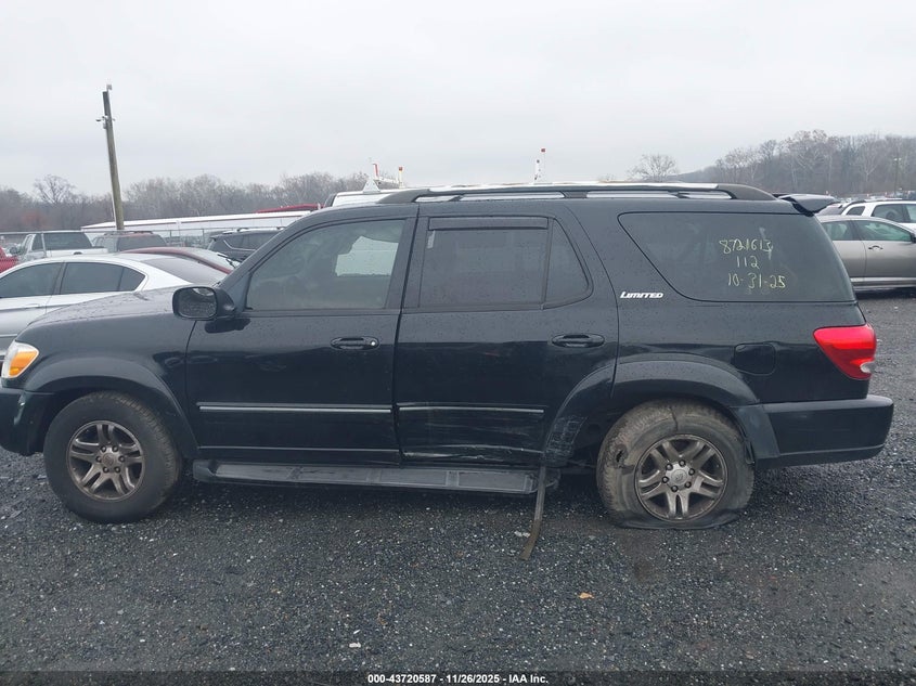 2007 Toyota Sequoia Limited V8 VIN: 5TDBT48A47S281389 Lot: 43720587