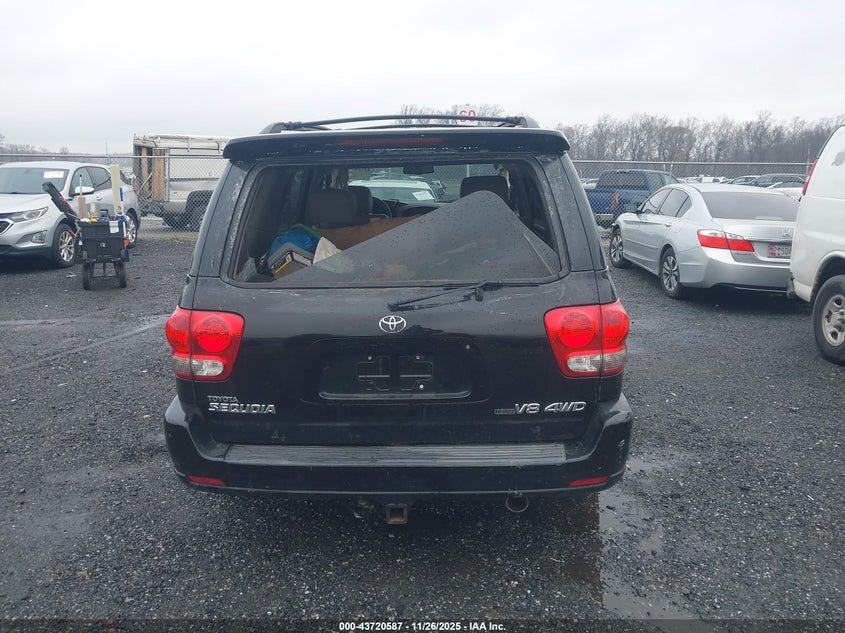 2007 Toyota Sequoia Limited V8 VIN: 5TDBT48A47S281389 Lot: 43720587