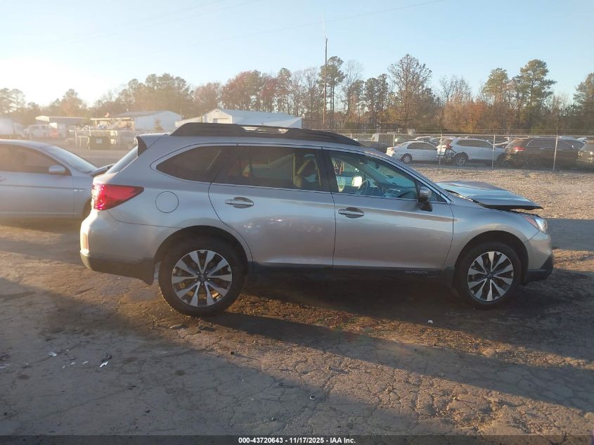 2015 Subaru Outback 2.5I Limited VIN: 4S4BSBJC6F3233195 Lot: 43720643