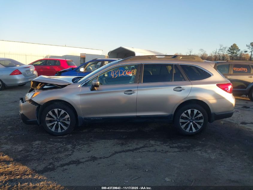 2015 Subaru Outback 2.5I Limited VIN: 4S4BSBJC6F3233195 Lot: 43720643