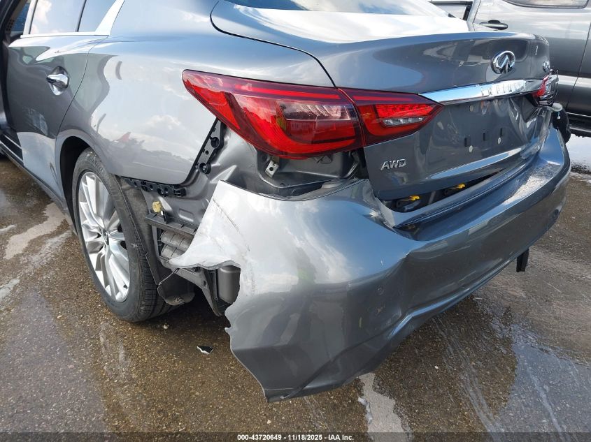 2020 Infiniti Q50 Luxe Awd VIN: JN1EV7AR9LM252598 Lot: 43720649