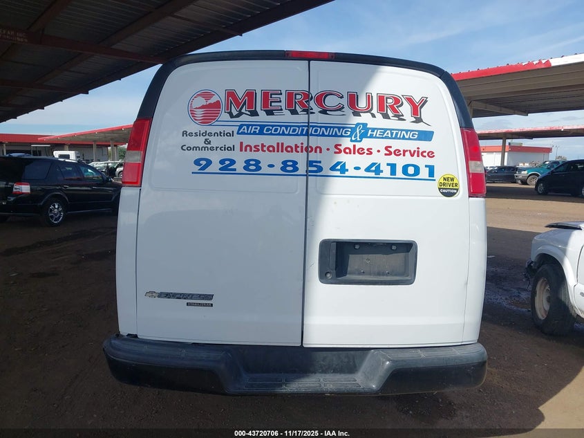 2016 Chevrolet Express 2500 Work Van VIN: 1GCWGAFFXG1226039 Lot: 43720706