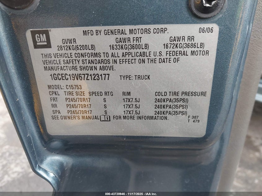 1GCEC19V67Z123177 2007 CHEVROLET SILVERADO photo no. 9