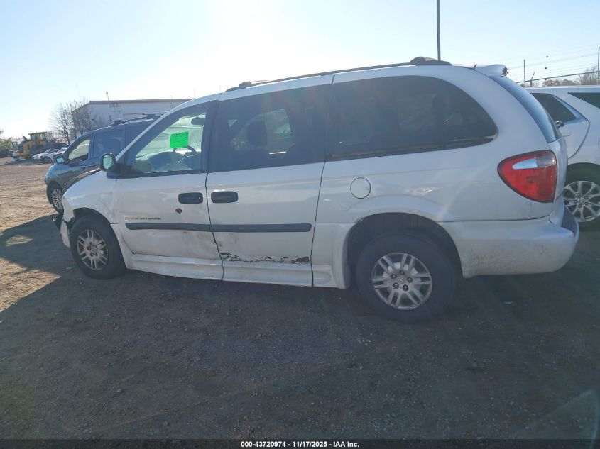 2007 Dodge Grand Caravan Se VIN: 1D4GP24R77B262260 Lot: 43720974