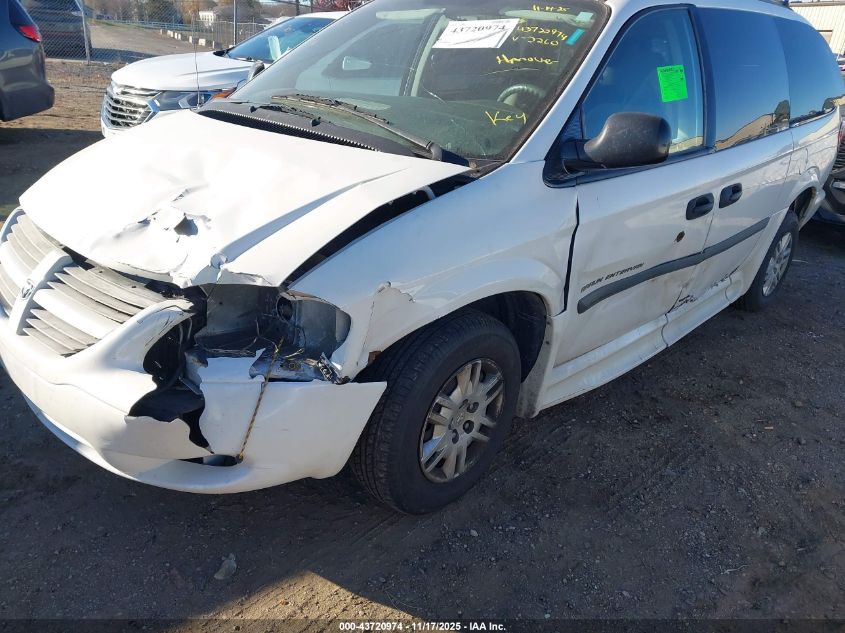 2007 Dodge Grand Caravan Se VIN: 1D4GP24R77B262260 Lot: 43720974