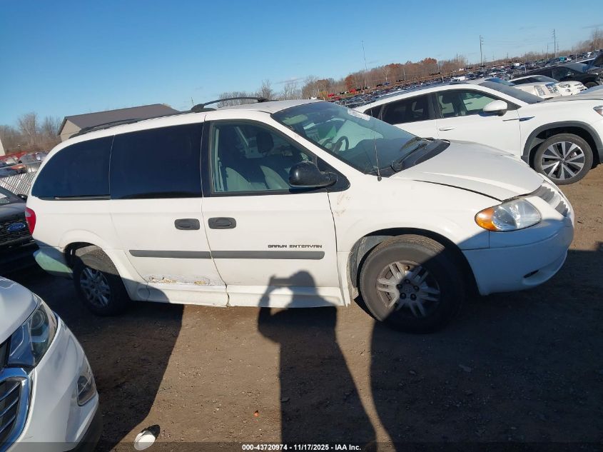 2007 Dodge Grand Caravan Se VIN: 1D4GP24R77B262260 Lot: 43720974