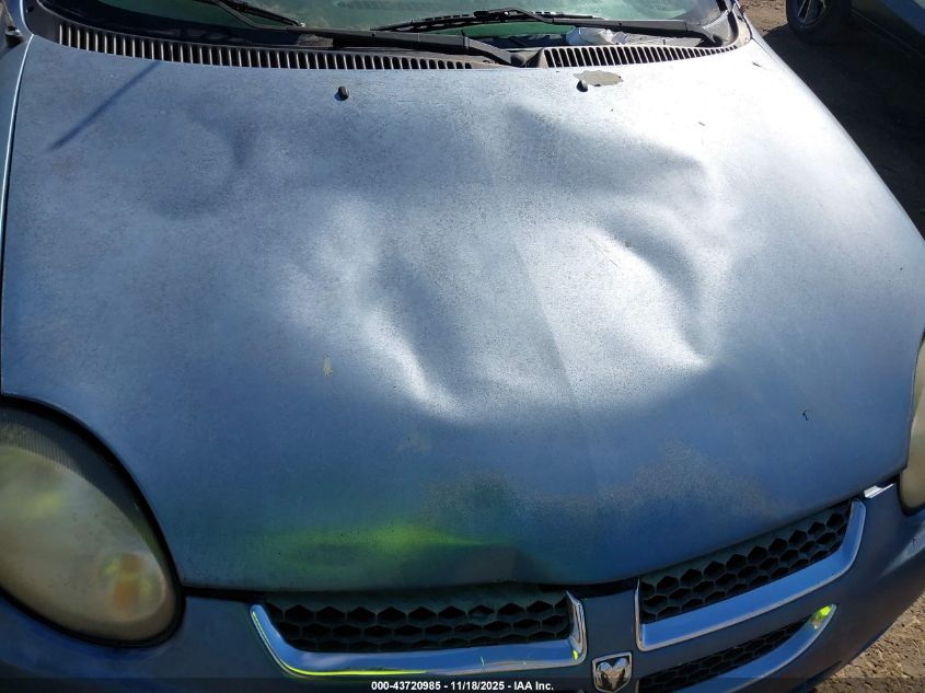 2003 Dodge Neon Se VIN: 1B3ES26C83D230011 Lot: 43720985