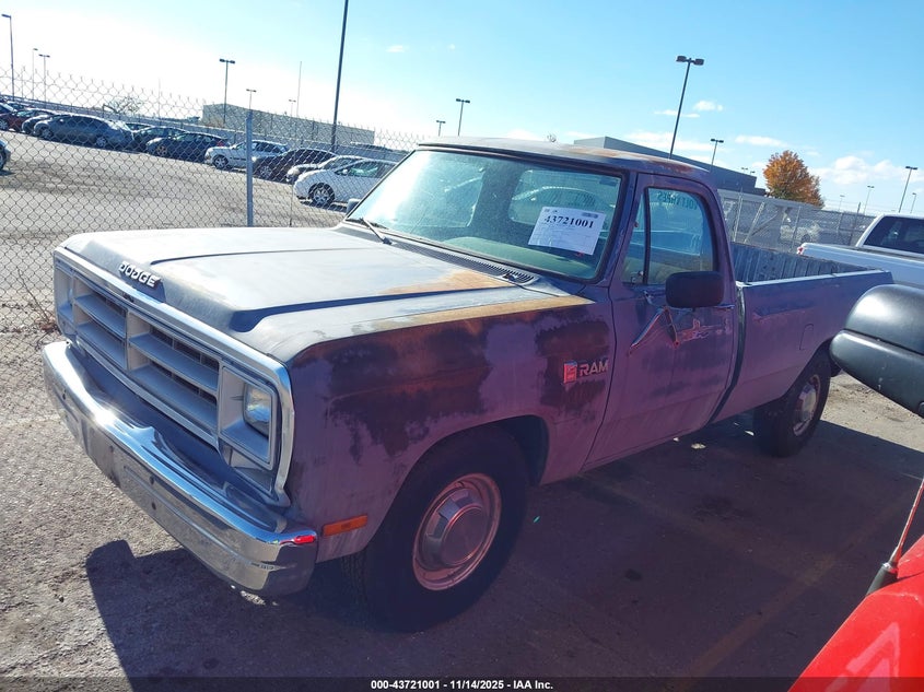 1B7KD2452HS396351 1987 DODGE D/W SERIES photo no. 2