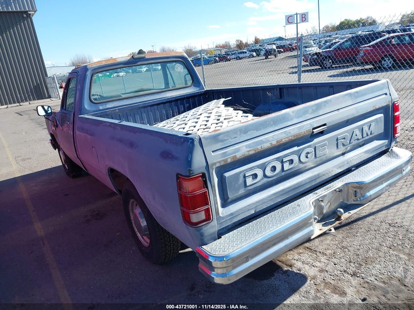 1B7KD2452HS396351 1987 DODGE D/W SERIES photo no. 3
