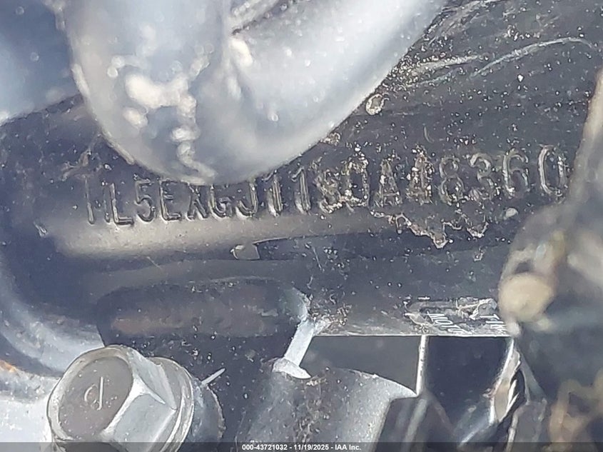 2025 Kawasaki Ex500 A/B VIN: ML5EXGJ11SDA48360 Lot: 43721032