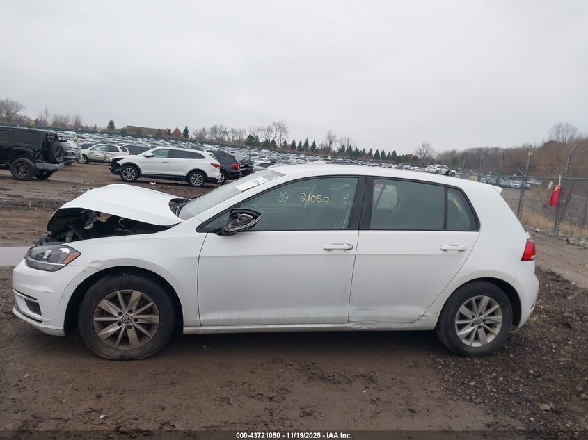 2019 Volkswagen Golf 1.4T S/1.4T Se VIN: 3VWG57AUXKM019825 Lot: 43721050