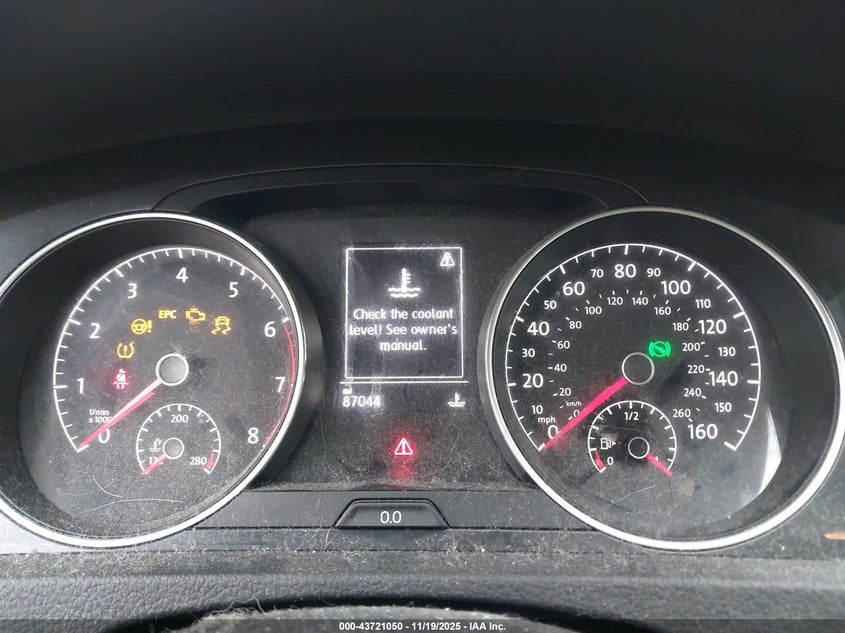 2019 Volkswagen Golf 1.4T S/1.4T Se VIN: 3VWG57AUXKM019825 Lot: 43721050