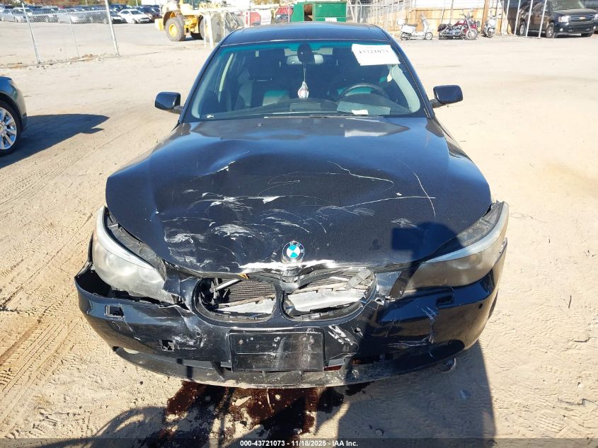 2006 BMW 525I VIN: WBANE53546CK88640 Lot: 43721073