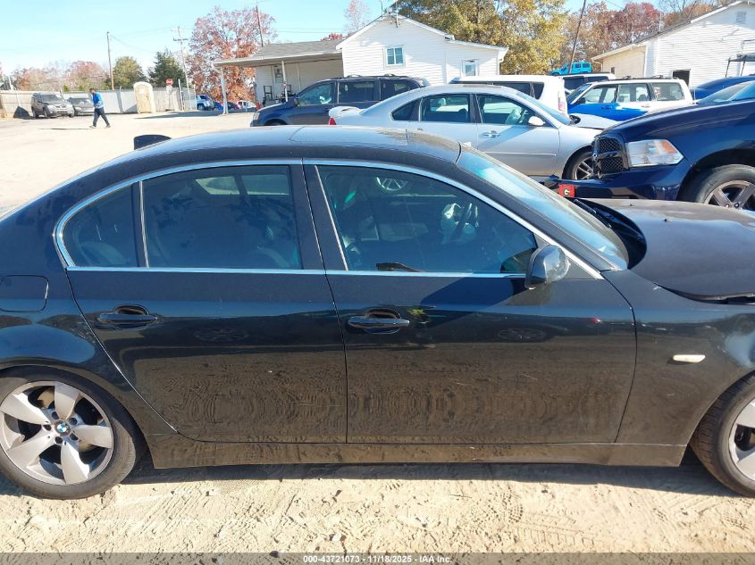 2006 BMW 525I VIN: WBANE53546CK88640 Lot: 43721073