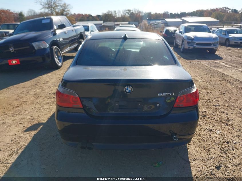 2006 BMW 525I VIN: WBANE53546CK88640 Lot: 43721073