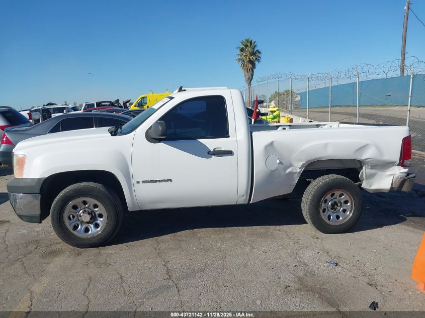 2008 GMC Sierra 1500 Work Truck VIN: 1GTEC14X98Z319429 Lot: 43721142