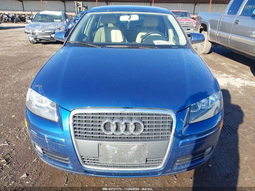 2008 Audi A3 2.0T VIN: WAUNF98P98A169477 Lot: 43721172