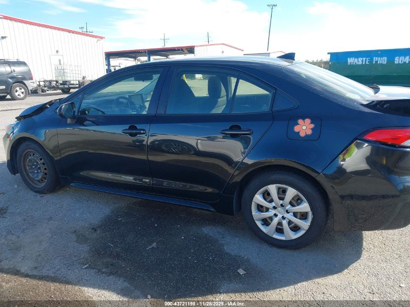 2021 Toyota Corolla Le VIN: JTDEPMAE6MJ126396 Lot: 43721198