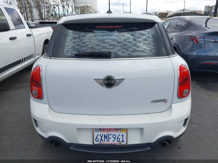 2012 Mini Cooper S Countryman VIN: WMWZC3C58CWL86818 Lot: 43721245