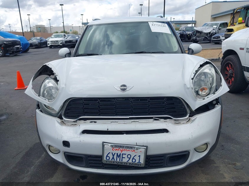 2012 Mini Cooper S Countryman VIN: WMWZC3C58CWL86818 Lot: 43721245