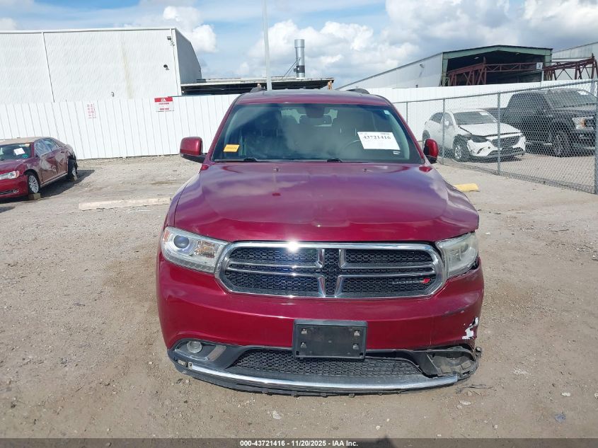 2014 Dodge Durango Limited VIN: 1C4RDHDG3EC411142 Lot: 43721416