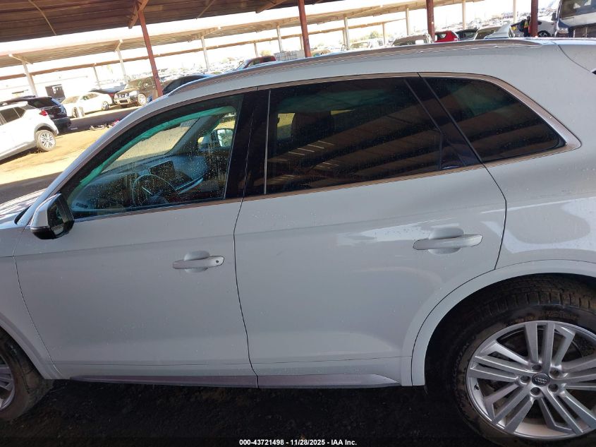 2019 Audi Q5 45 Premium VIN: WA1BNAFY6K2039898 Lot: 43721498