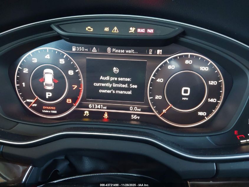 2019 Audi Q5 45 Premium VIN: WA1BNAFY6K2039898 Lot: 43721498