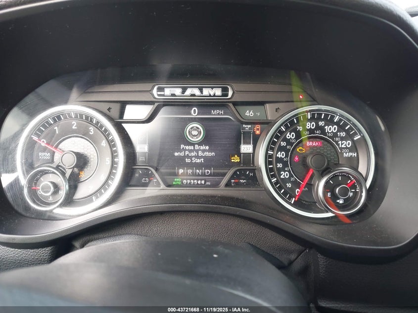 2020 Ram 1500 Laramie 4X4 5'7 Box VIN: 1C6SRFJT0LN308536 Lot: 43721668