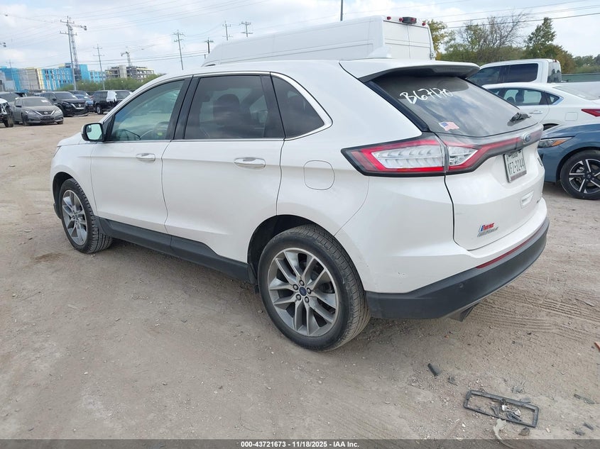 Vin: 2fmpk3k81jbb67170, lot: 44217033, ford edge titanium 20183