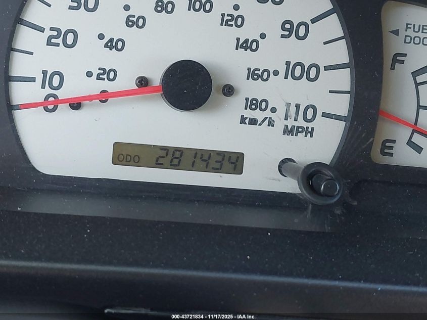 2001 Toyota Tacoma Prerunner V6 VIN: 5TESN92N11Z759863 Lot: 43721834