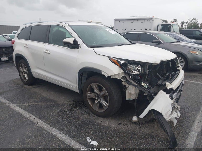 2017 TOYOTA HIGHLANDER LIMITED - 5TDYZRFH0HS189090