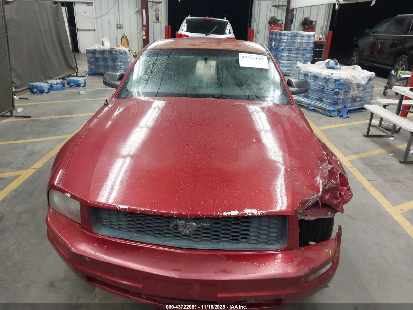 2007 Ford Mustang V6 Deluxe/V6 Premium VIN: 1ZVFT80N675199352 Lot: 43722089