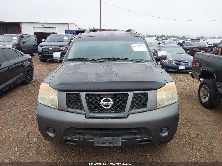 2008 Nissan Armada Se VIN: 5N1BA08D68N629088 Lot: 43722104
